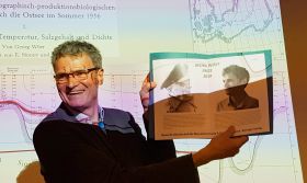 Hans Burchard at the award ceremony for the Georg Wüst Prize 2019