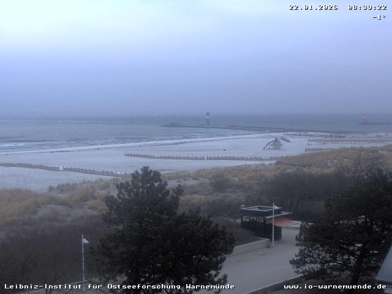 Webcam Leibniz-Institut Warnemünde Strand